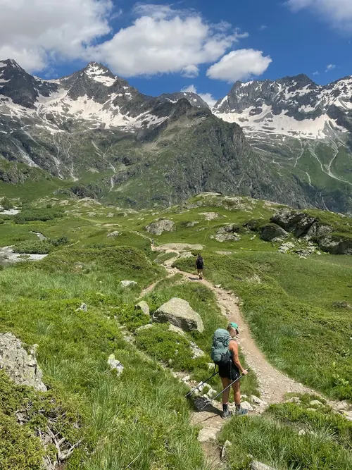 Hiking trail in mountains